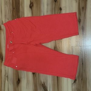 Coral Capri Jeggings